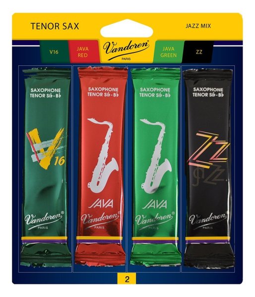 Tenor Sax Jazz Reed Mix Card includes