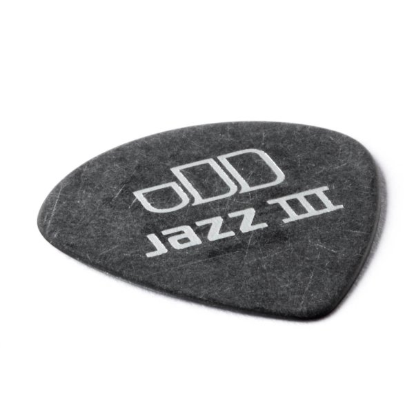 0.73mm Tortex® Pitch Black Jazz III Guitar Pick (12/pack)