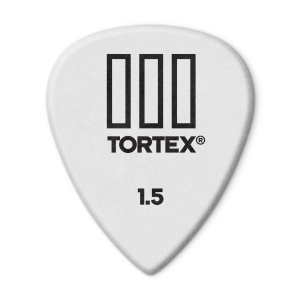 White 1.50mm Tortex® T III Guitar Pick (12/pack)