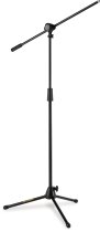 Quick Turn Tripod Microphone Stand W/ 2 In 1 Boom