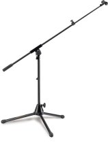 Low Tripod Microphone Stand w/Boom & Mic Clip