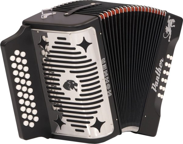 Panther, 3-Row FBE Diatonic Accordion Key Of F / Bb / Eb