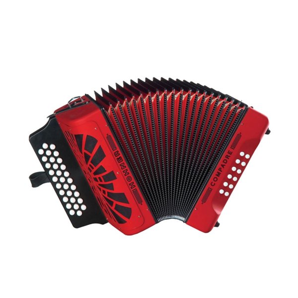 EAD E A D Mi 31 Button MM Compadre Button Accordion, Red