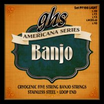 Americana Series Banjo - Cryogenically Treated Stainless Steel, Light Strings