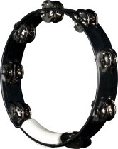 Black with Nickel Jingles True Colors Tambourines 10″