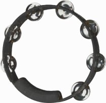 Black with Nickel Jingles True Colors Tambourines