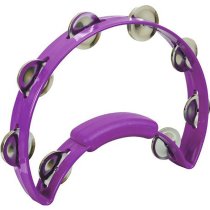 RT1230 RT1280 Purple with Nickel Jingles Solo Tambourine