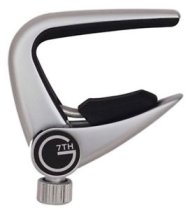 Newport Ukulele/Banjo Pressure Touch Capo Silver