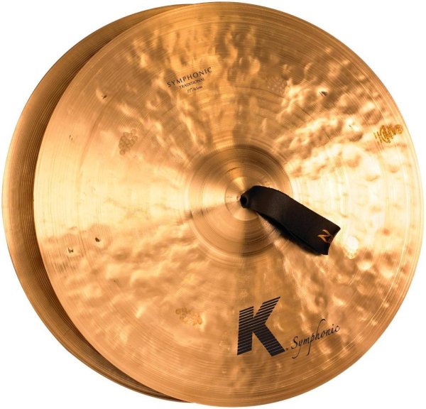 K Symphonic Orchestral Crash Cymbal Pair 17 in.