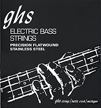 Precision Flats Flatwound Stainless Steel Bass Guitar Strings - Light 45-95, Short Scale