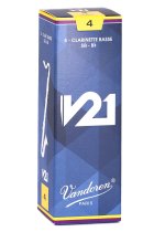 Bass Clarinet V21 Reeds Strength 4, Box of 5