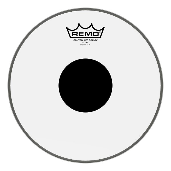 10" Controlled Sound Clear Drum Head With Black Dot