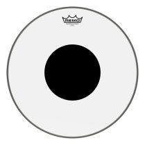 16″ Drumhead Controlled Sound Clear Batter, Black Dot