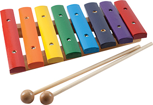 8 Note Wood Xylophone with Mallets