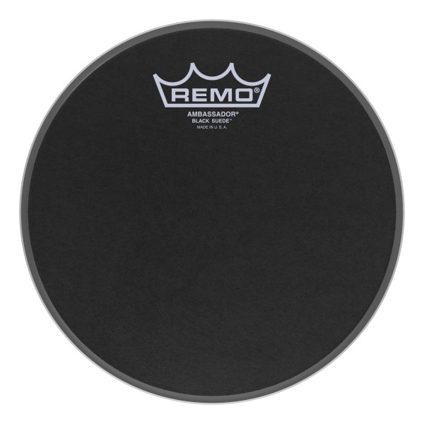 Ambassador® Black Suede™ Drumhead, 8"