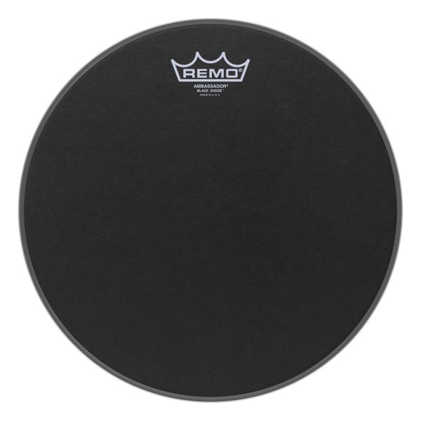 Ambassador® Black Suede™ Drumhead, 12"