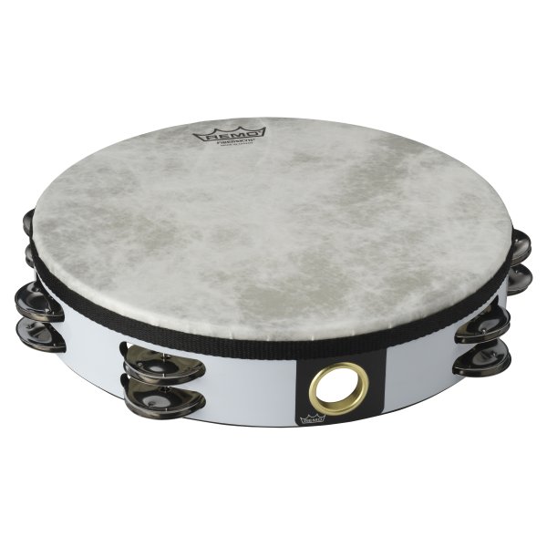 Fiberskyn® Tambourine - Quadura® White, 10"