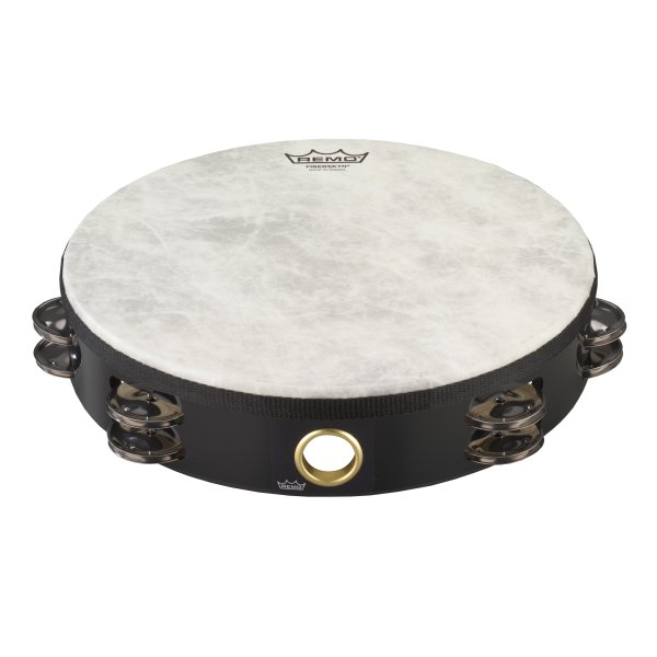 Fiberskyn® Tambourine - Quadura® Black, 10"