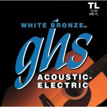 White Bronze Alloy 52 Acoustic Guitar Strings - True Light 12-50