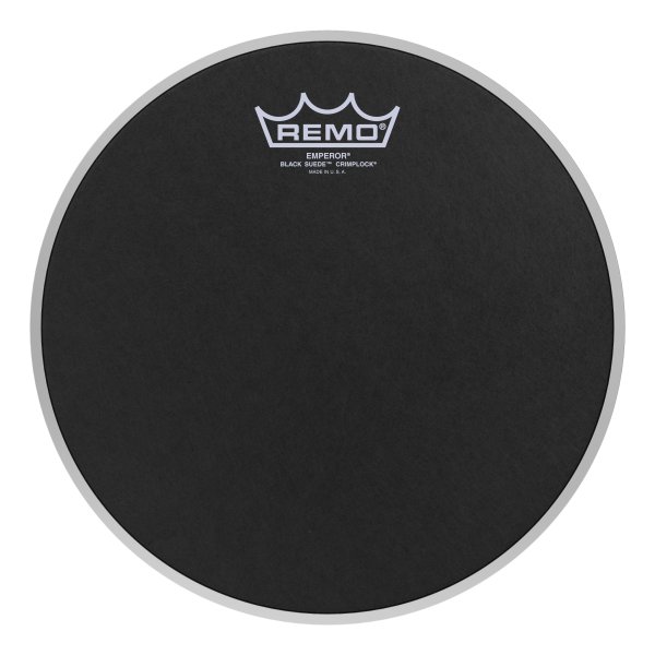 Emperor® Black Suede™ Crimplock® Tenor Drumhead, 10"