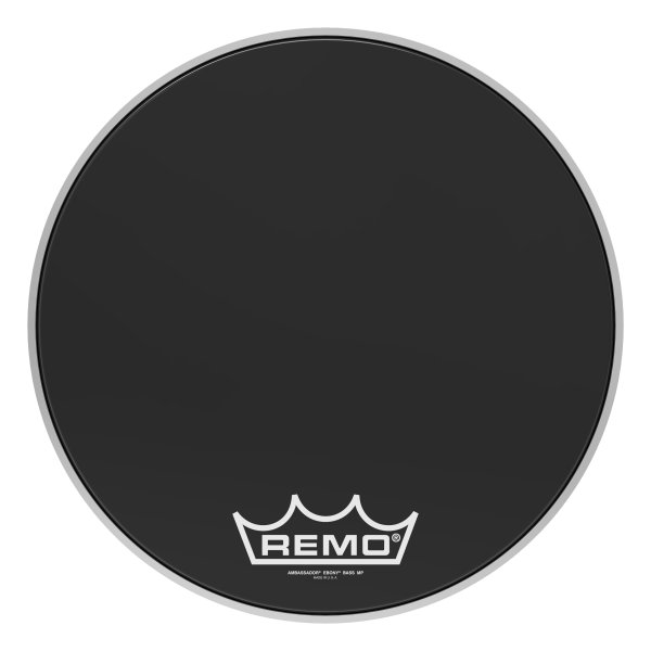 Ambassador® Ebony® Crimplock® Drumhead, 18"