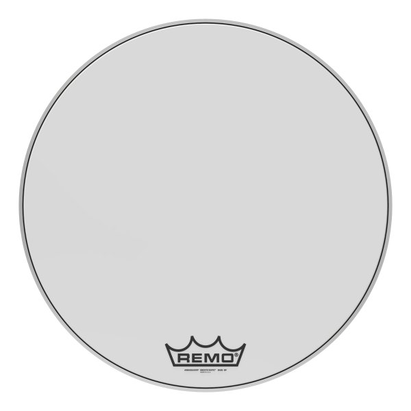 Ambassador® Smooth White™ Crimplock® Drumhead, 26"