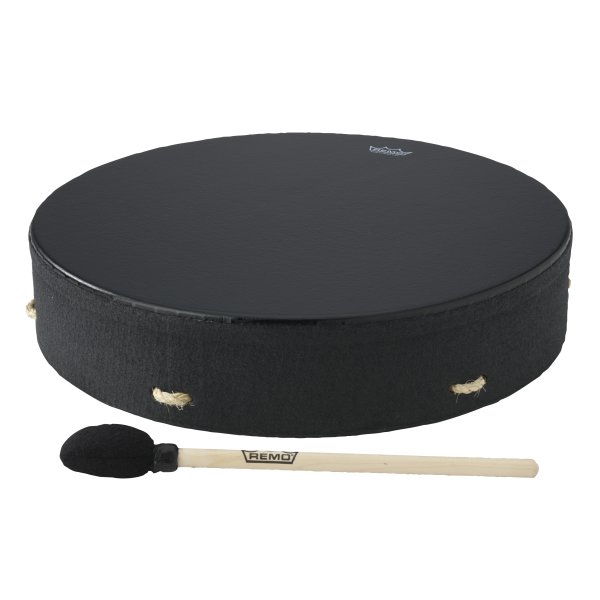 16" Bahia Buffalo Drum, Black Earth