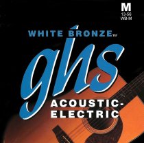 White Bronze Acoustic Guitar Strings - Medium 13-56