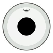 Powerstroke® P3 Clear Black Dot™ Drumhead - Top Black Dot™, 18″