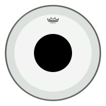 Powerstroke® P3 Clear Black Dot™ Drumhead - Top Black Dot™, 20″