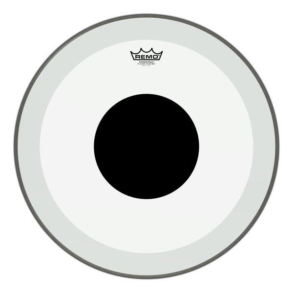 Powerstroke® P3 Clear Black Dot™ Drumhead - Top Black Dot™, 20"