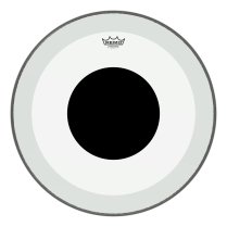 Powerstroke® P3 Clear Black Dot™ Drumhead - Top Black Dot™, 22″