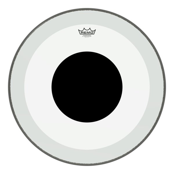 Powerstroke® P3 Clear Black Dot™ Drumhead - Top Black Dot™, 22"