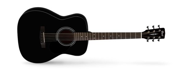 Black Satin Acoustic Guitar