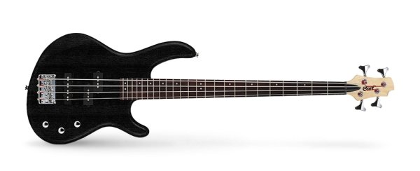 Action PJ Series Electric Bass, Open Pore Black