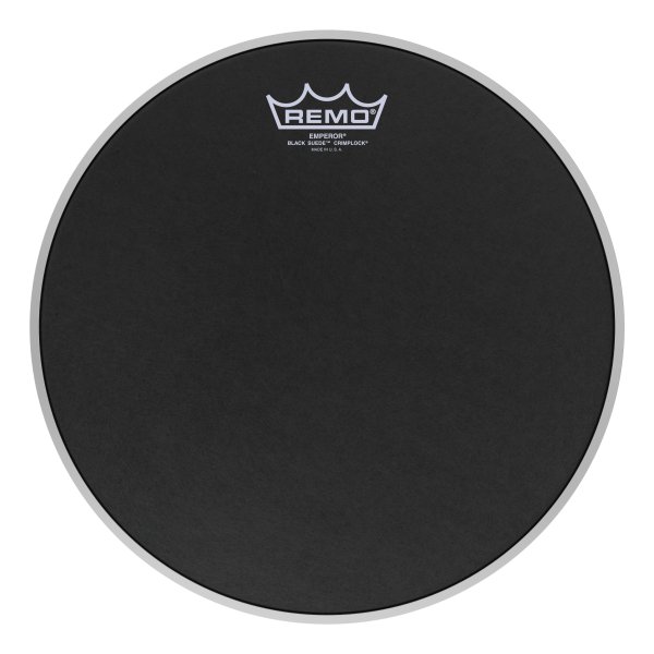 Emperor® Black Suede™ Crimplock® Tenor Drumhead, 12"