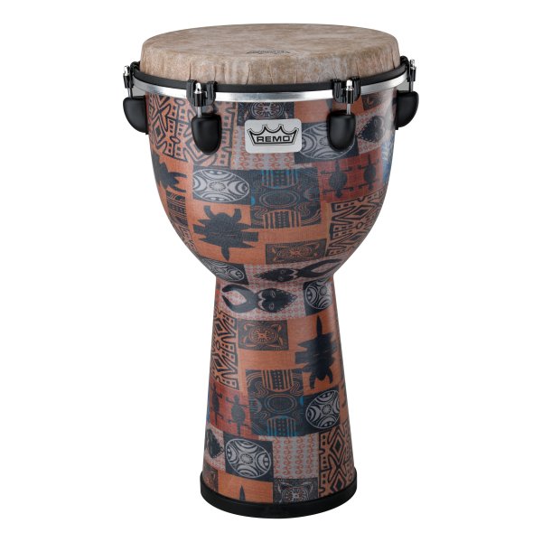 Apex Djembe Drum - Orange Kinte, 12"