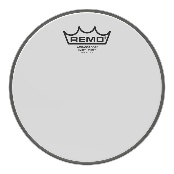 Ambassador® Smooth White™ Drumhead 8"