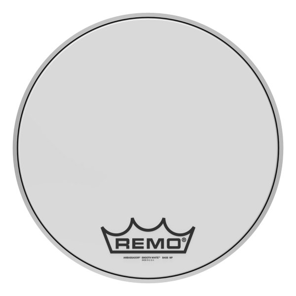 BR-1216-MP Ambassador® Smooth White™ Crimplock® Drumhead, 16"