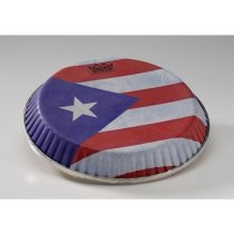 10.75″ Skyndeep Symmetry Crimplock Conga Head - Puerto Rican Flag