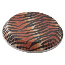 9.75″ SYMMETRY SKYNDEEP CONGA DRUM HEAD (D4 COLLAR) WITH TIGER STRIPE GRAPHIC