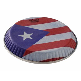 12 1/2" Symmetry Skyndeep D1 Puerto Rico Flag Graphic Conga Head